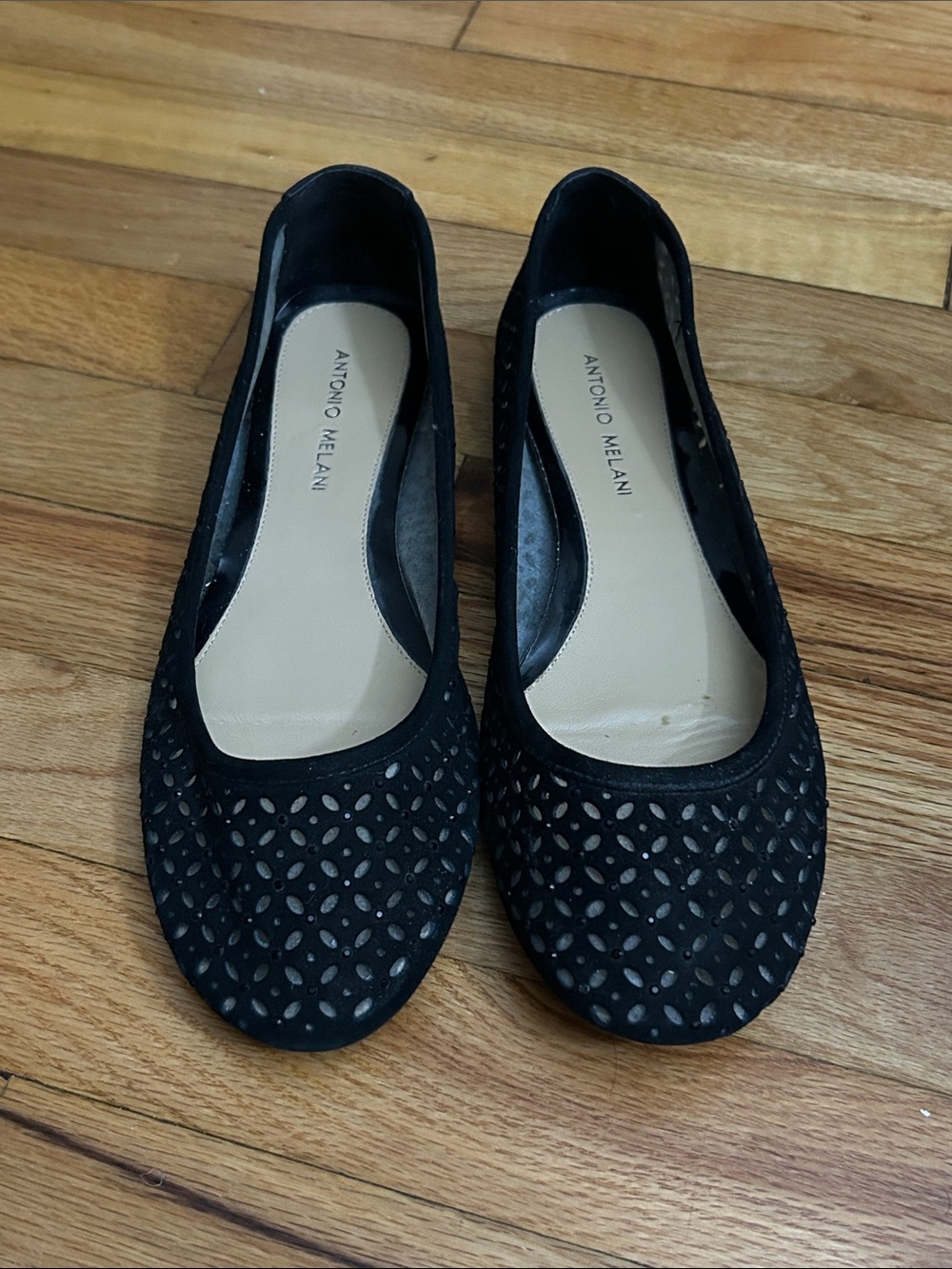 Sparkly Black Ballet Flats